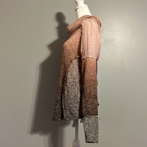 T Party Turtleneck Sweater in Browns and Tans, Size Small - Picture 2 of 4